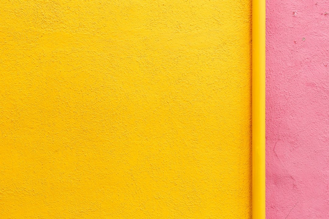 yellow painted wall